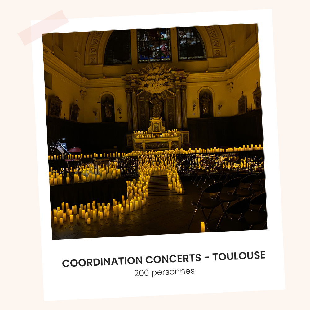 coordination concert candlelight Toulouse